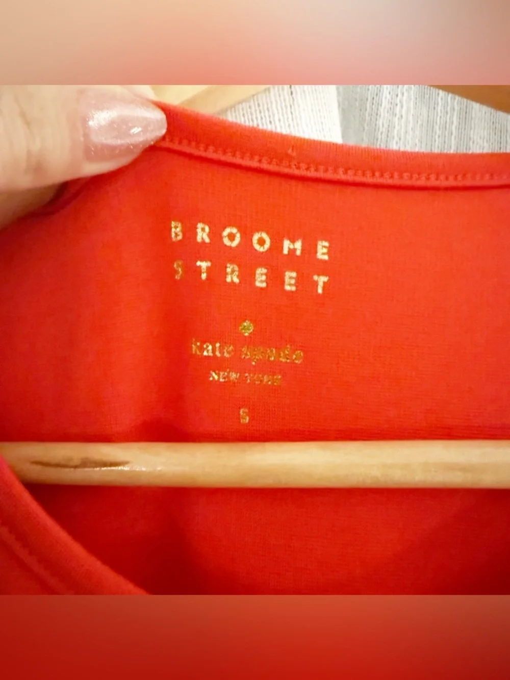 Kate Spade Broome Street Red Dress Small Red/Orange